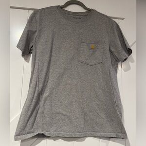 Carhartt Loose Fit Heavyweight Short-Sleeve Pocket T-Shirt Womens Medium Gray